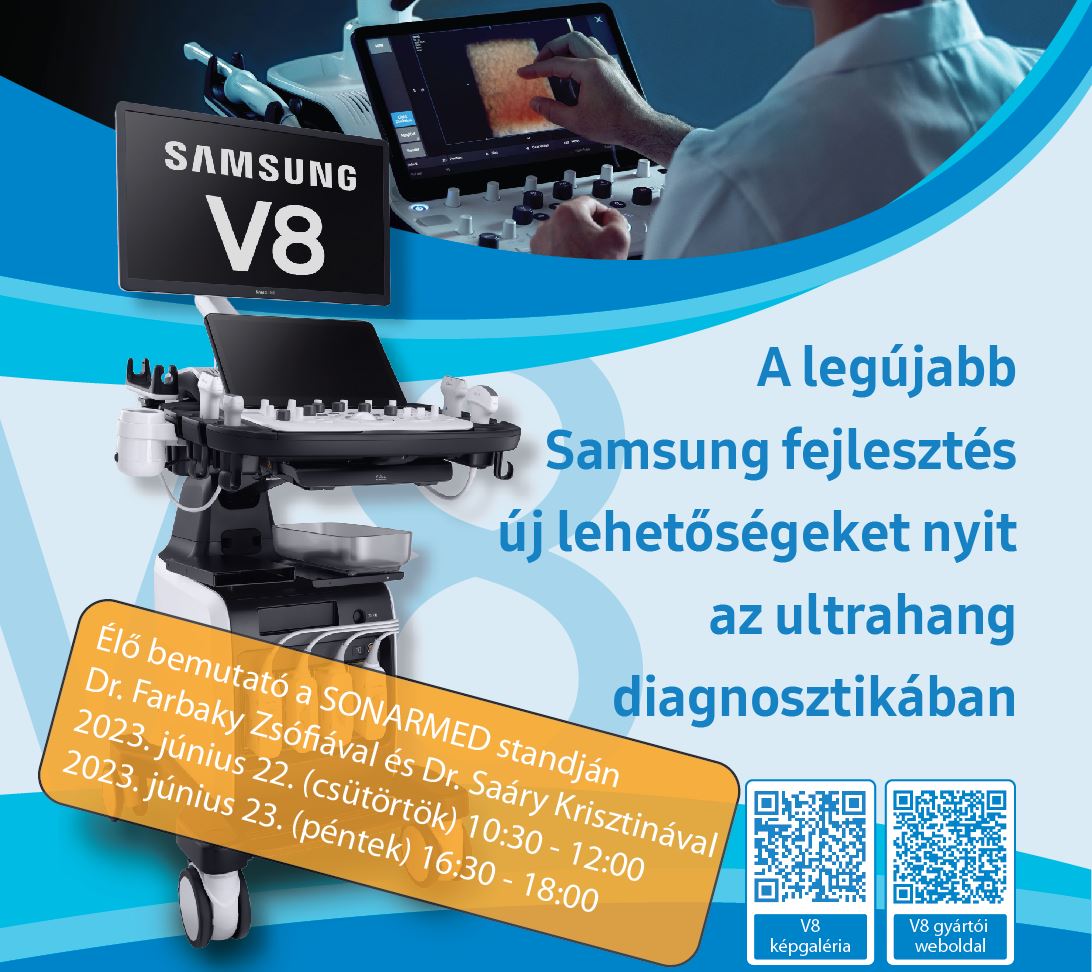 Samsung V8 gyakorlati ultrahang bemutató az MRT Kongresszuson