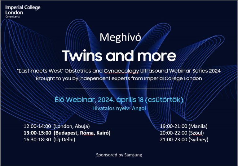 “East meets West” Obstetrics and Gynaecology Ultrasound Webinar Series 2024 - Twins and more